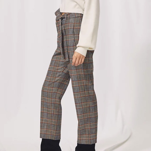 Wilfred New Tie-Front Check Pant - Picture 2 of 5